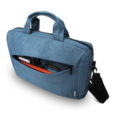 Geanta laptop Lenovo Casual Toploader T210, 15.6", Blue, rezistent la apa, compartiment accesorii, compartiment laptop captusit, Material: Textil, Dimensiuni externe: 362 x 22 x 250 mm, Greutate: 465g - Img 10