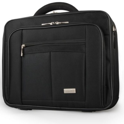 Geanta laptop Natec Boxer, compatibilitate dimensiune laptop 17.3", 3 compartimente, material Nylon 1680D, negru