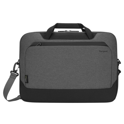Geanta laptop slim Targus Cypress, EcoSmart, pentru laptopuri de 15.6" sau mai mici, material ECO 300, dimensiuni: 42 x 4.5 x 35 cm, dimensiune compartiment laptop: 38.7 x 26.5 x 2.5 cm, greutate 0.76 kg, gri - Img 6