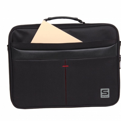 Geanta notebook Serioux, SRX-8444, dimensiuni 40 x 30 x 6 cm, compartiment laptop: max 15.6", bretea spate pentru prindere troller, curea de umar ajustabila, material poliester - Img 6