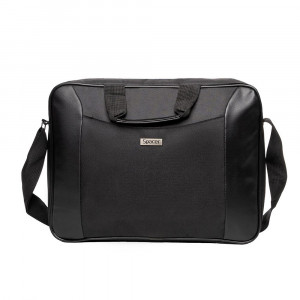 Geanta Spacer, pt. notebook de max. 15.6″, 1 compartiment, fara buzunare, waterproof, nylon, negru