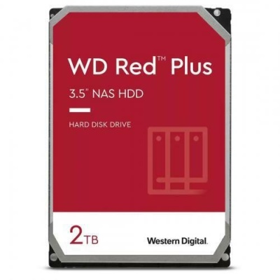 HDD NAS WD Red Plus, 2 TB, 5400 RPM, 128 MB, Serial ATA