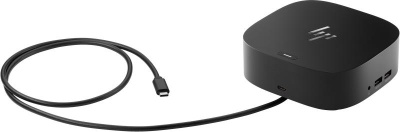 HP Essential Dock G5 Porturi: 1x USB-C power out 15W/ 4x USB-A 3.0/ 1x audio jack/2x DisplayPort 1.4/ 1x RJ-45/ 1xHDMI 2.0. Dimensiuni: 122 x 122 x 45 mm. Greutate: 0.68Kg. - Img 8