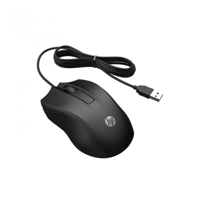 HP MOUSE Wired 105, Culoare: Negru, Dimensiuni: 11.66 x 6.43 x 3.72 cm, Greutate: 0.09kg, Garantie 1 an - Img 2