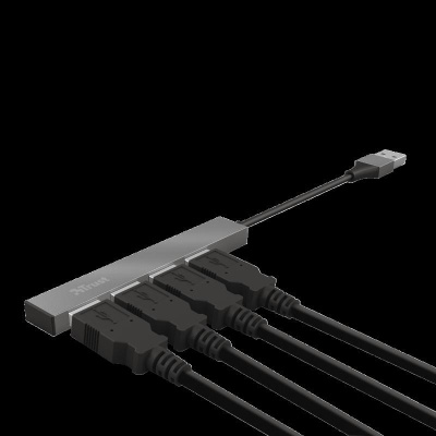 Hub USB Trust Halyx Aluminium, 4 porturi, aluminiu - Img 7