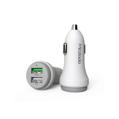 Incarcator auto MCDODO CC-3840, 5.4A, 2 porturi, Alb