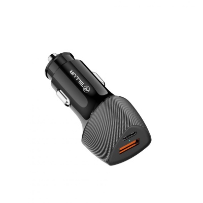 Incarcator auto Tellur FCC10, 38W, 6A (PD20W + QC3.0), negru - Img 2