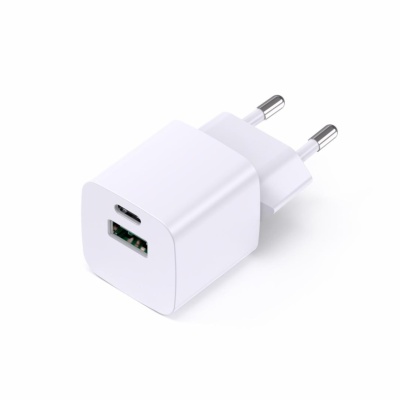 INCARCATOR SERIOUX 30W USB-C & USB-A de perete, Alimentator/încărcător cu USB, Ieșire USB-C: USB-C: 5V/3A, 9V/3A, 12V/2,5A, 15V/2,0A, 20V1,5A (30W) PPS: 3,3V-11V/3,0A, 3,3V-16,0V/2,0A (33W), USB-A: 5V/3A, 9V/2A, 12V/1,5A (18W) USB-C+USB-A: 5V/3A (15W) - Img 3
