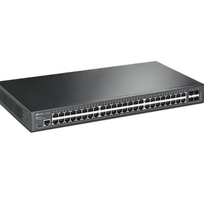 "JetStream™ 48-Port Gigabit L2+ Managed Switch with 4 10GE SFP+ Slots PORT: 48× Gigabit RJ45 Ports, 4× 10G SFP+ Slots, RJ45/Micro-USB Console Port SPEC: 1U 19-inch Rack-mountable Steel Case FEATURE: Integration with JetStream™ SDN Controller, Static - Img 2