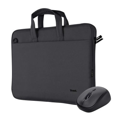 Kit Geanta de laptop Trust Bologna pentru laptop-uri cu diagonala de pana la 16", mouse Trust wireless, negru - Img 10