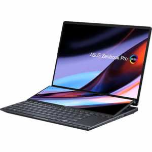 Laptop ASUS ZenBook ProDuo 14, UX8402ZE-M3026X, 14.5-inch, 2.8K (2880 x 1800) OLED 16:10 aspect ratio, i7-12700H Processor 2.3 GHz (24M Cach up to 4.7 GHz 6P+8E cores), Intel Iris Xe Graphics, NVIDIA GeForce RTX 3050 Ti Laptop GPU, 16GB LPDDR5 on board,