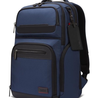 Lenovo ThinkPad Executive 16" Backpack, 22L capacity, 36.2 x 25.3 x 2.2 cm, 1.8kg, Outside Fabric Material: polyester 88%, leather 12%, Navy - Img 10