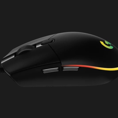 Logitech mouse cu fir G102 RGB, 6 butoane, 8000 dpi, senzor optic, USB, negru - Img 2