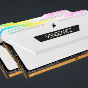 Memorie RAM Corsair Vengeance RGB 16GB (2x8GB), DDR4 3200MHz, CL16, 1.35V XMP 2.0 WHITE