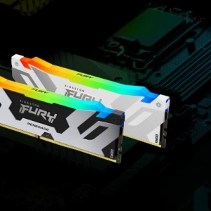 Memorie RAM Kingston, DIMM, DDR5, 32GB, 7200MHz, CL38, 1.35V, FURY Renegade White, RGB, Kit of 2 - Img 8