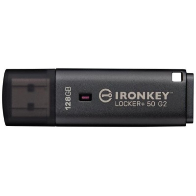 Memorie USB Flash Drive Kingston 128GB IronKey Locker+ 50 G2