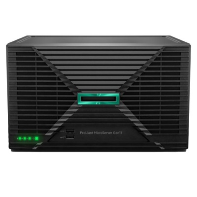 MicroServer Gen11 NHP 4LFF 6325P(4c/3.5GHz/55w) 1x32GB 1GbE 2x4TB SATA HDD iLO enablement 180W