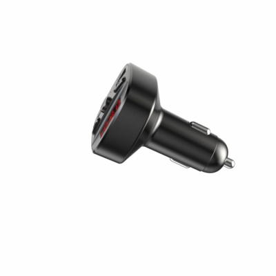 Modulator FM Serioux ABFM60, Bluetooth 5.0 , raza actiune de până la 5 m, voltaj intrare: 1x DC 12V/24V ,2 porturi USB: 1x USB DC5V 2.4A Max 1 x USB audio (pana la 32 GB), slot MicroSD (pana la 32 GB), format muzica: MP3/WMA/WAV, frecvența FM: 87.5MHz - - Img 4