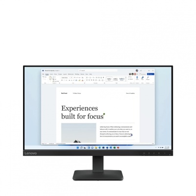 Monitor 23.8" Lenovo L24-4e, LED, In-Plane Switching, 1920x1080; 48Hz – 100Hz; 16:9; Anti-glare; Display color: 16.7 Million; Color Gamut: 99% sRGB, 4ms GtG (Extreme mode) / 6ms GtG (Typical mode), 250 cd/m² cd/m², 1300:1 static, 178° / 178°, Video