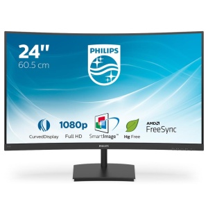 Monitor LED PHILIPS 241E1SC, 23.6inch, FHD VA, 4ms, 75Hz, negru - Img 5