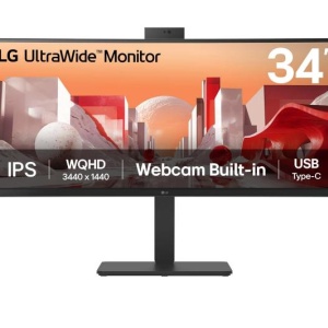 Monitor LG 34" 34BA85QE-B.AEU, Curvature: 3800R, Diagonal (inch): 34, Diagonal (cm): 86.7, Aspect ratio: 21:9, Panel: IPS, Resolution: 3440x1440, Refresh Rate: 60Hz, Response time GtG: 5ms, Brightness (max): 300 cd/m², Contrast (static) : 1000:1, Viewing