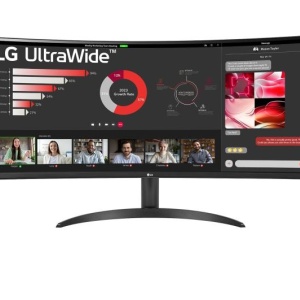 MONITOR LG 34WR50QC-B.AEU 34 inch, Curvature: Yes , Panel Type: VA, Resolution: 3440x1440, Aspect Ratio: 21:9, Refresh Rate:100Hz, Response time GtG: 5ms, Brightness: 300 cd/m², Contrast (static): 3000:1, Viewing angle: 178°(H)/178°(V), Color Gamut
