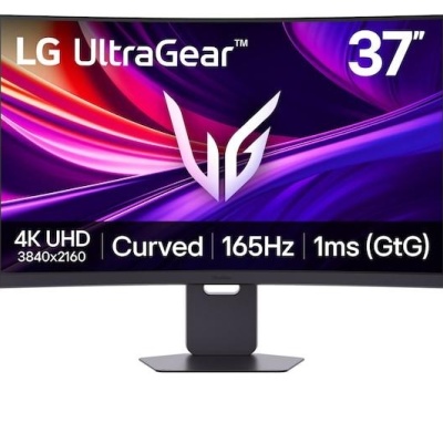 Monitor LG 36.5" 37G800A-B.AEUQ, Curvature: 100R, Diagonal (inch): 36.5, Diagonal (cm): 92, Aspect ratio: 16:9, Panel: VA, Resolution: 3840x2160, Refresh Rate: 165Hz, Response time GtG: 1ms, Brightness (max): 400 cd/m², Contrast (static) : 4000:1,