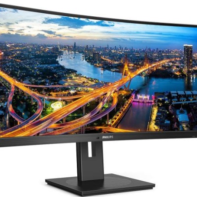 Monitor Philips 34" 345B1C/00, Curvature: 1500R, Diagonal (inch): 34, Diagonal (cm): 86, Aspect ratio: 21:9, Panel: VA, Resolution: 3440x1440, Refresh Rate: 100Hz, Response time GtG: 5ms, Brightness (max): 300 cd/m², Contrast (static) : 3000:1, Contrast - Img 2
