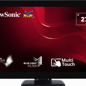 Monitor ViewSonic 27" TD2760, Touch: 10pts, Diagonal (inch): 27, Diagonal (cm): 69, Aspect ratio: 16:9, Panel: VA, Resolution: 1920x1080, Refresh Rate: 60Hz, Response time GtG: 6ms, Brightness (max): 250 cd/㎡, Contrast (static) : 3000:1, Viewing angle: