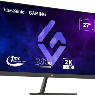 Monitor ViewSonic 27" VX2758A-2K-PRO-3, Diagonal (inch): 27, Diagonal (cm): 69, Aspect ratio: 16:9, Panel: IPS, Resolution: 2560x1440, Refresh Rate: 240Hz, Response time MPRT: 1ms, Brightness (max): 300 cd/m², Contrast (static) : 1000:1, Contrast - Img 3
