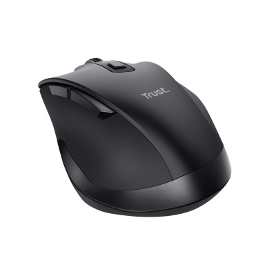 Mouse Trust Fyda ergonomic, reincarcabil, wireless RF 2.4GHz, USB2.0, 6 butoane, rezolutie 2400 DPI, negru - Img 4