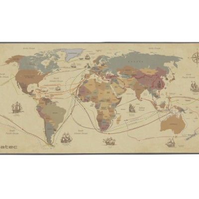 Mouspead Natec Discoveries Maxi, material cauciuc+textil, dimensiuni 800 x 400 x 3mm, multicolor