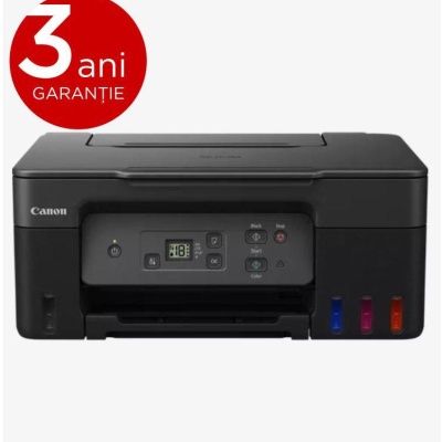 "Multifunctional inkjet color CISS Canon PIXMA G2470, dimensiune A4(Printare, Copiere, Scanare), viteza imprimare 11ipm alb-negru, 6ipm color,rezolutie printare 4800x1200 dpi, imprimare fara margini, alimentarehartie 100 coli, scanner CIS rezolutie