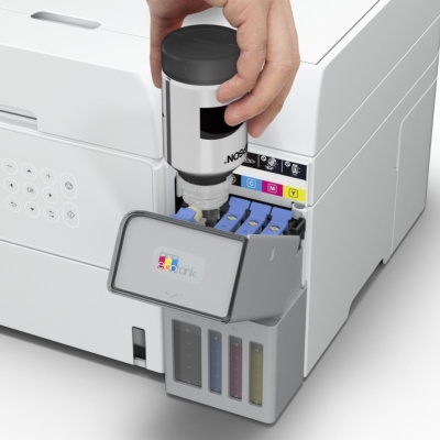Multifunctional inkjet color Epson EcoTank CISS L6376, culoare alb, dimensiune A4 (Printare,Copiere, Scanare), printare borderless, viteza 35ppm alb-negru, 23ppm color, rezolutie 4800x1200 dpi, alimentare hartie 250 coli,ADF 30 coli, duplex automat - Img 6