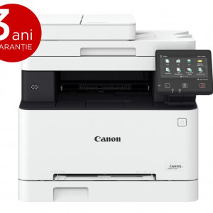 Multifunctional laser color Canon MF657Cdw, dimensiune A4 (Printare,Copiere, Scanare, Fax), viteza max 21ppm, duplex, rezolutie max1200x1200dpi, processor 800Mhz x 2, memorie 1 GB RAM, ADF 50 pagini ,alimentare cu hartie 250 coli, limbaj de printare: