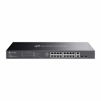 Omada 20-Port Gigabit Easy Managed Switch with 16-Port PoE+ PORT: 16× Gigabit PoE+ Ports, 2x Gigabit Non-PoE Ports, 2× Gigabit SFP Ports SPEC: 802.3at/af, 250 W PoE Power, 1U 19-inch Rack-mountable Steel Case FEATURE: Integration with Omada SDN - Img 2