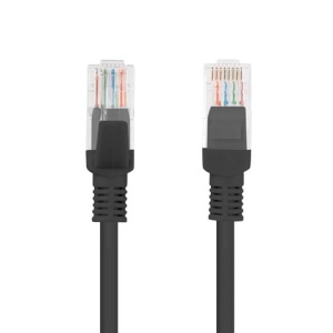 Patch cord Cat.5e UTP 20 m negru, Fluke Passed