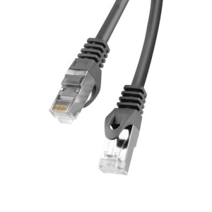 PATCHCORD CAT.6 FTP 1M BLACK FLUKE PASSED LANBERG