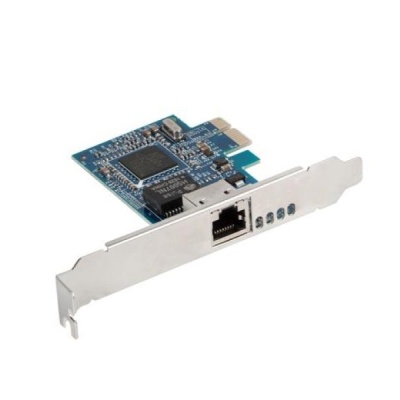 Placă adaptor rețea PCI-Express RJ45 PCI-E x1, 1x RJ45 1Gb, Broadcom+, low-profile