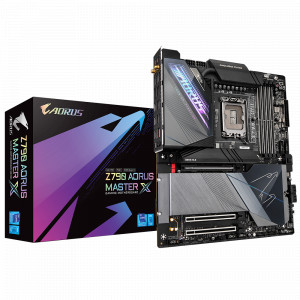 Placa de baza GIGABYTE Z790 AORUS MASTER X LGA 1700, 4x DDR5, 1x DP, 1x PCIE x16, 5x M.2, 4x SATA 6gb/s