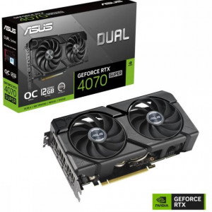 Placa Video ASUS DUAL GEFORCE RTX 4070 SUPER EVO 12GB GDDR6X 192 bit, PCIE 4.0, 1x HDMI 3x DP