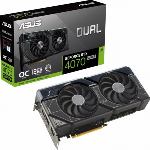 Placa Video ASUS DUAL RTX 4070 SUPER 12GB GDDR6X 192 bit, 1x HDMI 3x DP