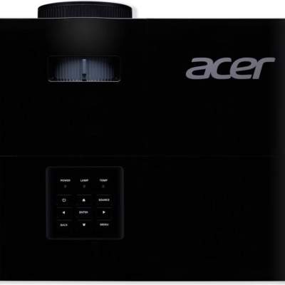 Proiector Acer X1228i, DLP 3D ready, XGA 1024* 768, up to WUXGA 1920* 1200, 4800 lumeni, 4:3/ 16:9, 20.000:1, zoom 1.1, dimensiune maxima imagine 300", distanta maxima de proiectie 11.8 m, boxa 3W, lampa 6.000 ore/ 15.000 ore extreme eco, 27-35 dB,