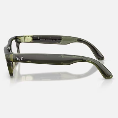 Ray-Ban Meta Blayzer Optics Gen 2 AI Glasses Shiny Transparent Dark Olive/Demo - Img 3