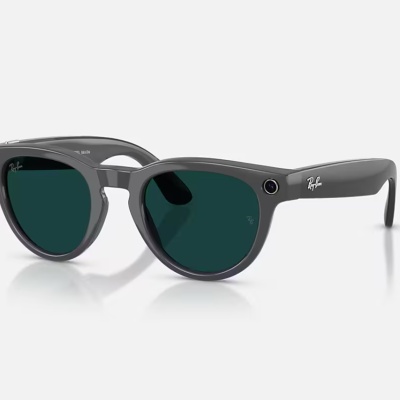 Ray-Ban Meta Headliner Gen 2 AI Glasses Shiny Asteroid Grey/Clear/Emerald Transitions RW4013 6702CE 50 - Img 2