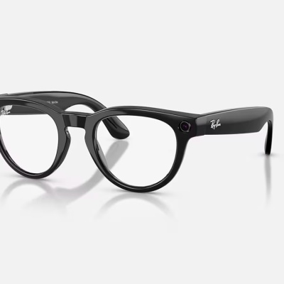 Ray-Ban Meta Headliner Gen 2 High Bridge FIT Shiny Black Graphite Green Transitions 50-23