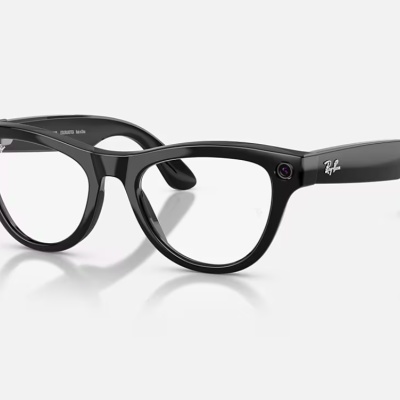 RayBan Meta SKYLER High Bridge Fit - Shinny Black - Amethyst Transitions® Gen2