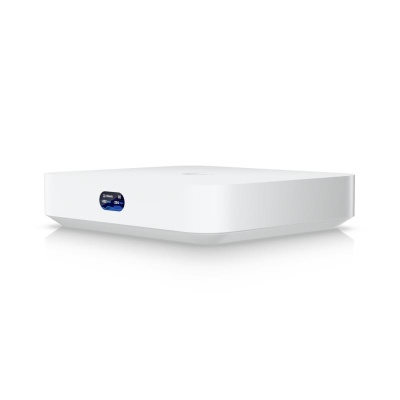 Router Ubiquiti UCG-MAX, 4 x LAN, 1 x WAN, 10/100/1000/2500 Mbps, 5 x RJ-45, procesor Quad-core ARM Cortex-A53 1.5 GHz, Memorie FLASH ROM 512 GB NVMe SSD