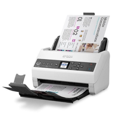 Scanner Epson DS-730N, dimensiune A4, tip sheetfed, viteza scanare: 40 ppm alb-negru si color, rezolutie optica 1200dpi, ADF Single Pass 100 pagini, duplex, Scan to Email, Scan to FTP, Scan to Web folders, Scan to Network folders, software: Epson Device - Img 3