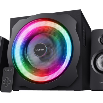 Sistem 2.1Trust GXT629 Tytan cu fir, USB 2.1, putere maxima RMS 120W, frecventa raspuns 20 Hz - 20.000 Hz, negru
